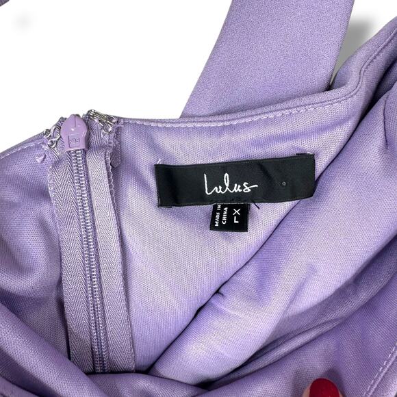 Lulus NWOT Hold Your Attention Lilac Purple One-Shoulder Sleeveless Midi Dress - Picture 6 of 10